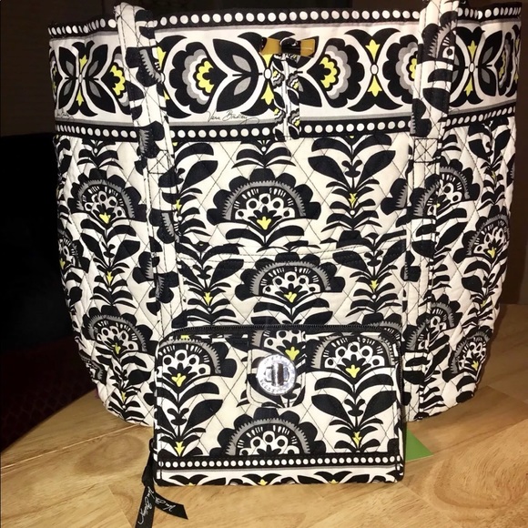 Vera Bradley Handbags - Vera bradley TOTE & TURNLOCK WALLET FANFARE